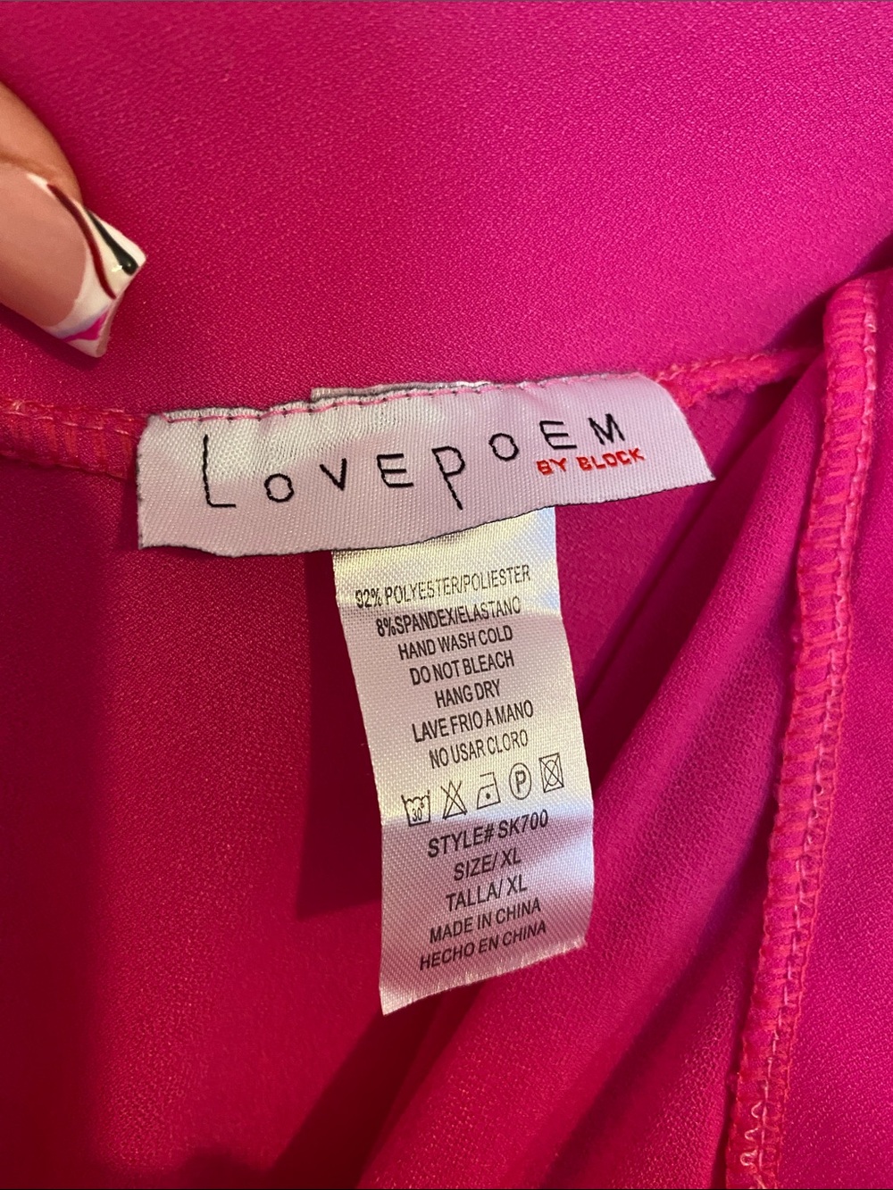 Long hot pink skirt - Picture 2 of 5